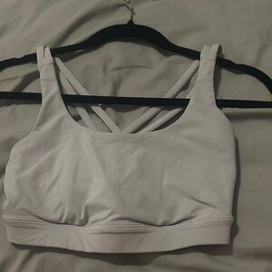 Women's White Sports Bra